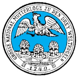 Grand National Mother Lodge The Three Globes emblem