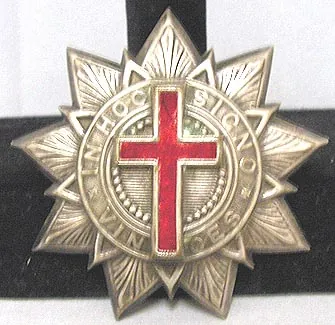 1800's -Masonic Knights Templar- Silver Medallion