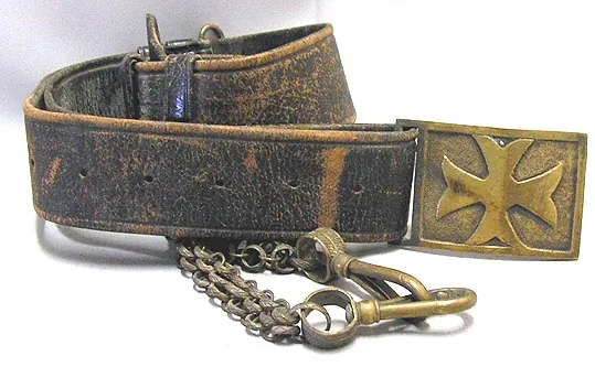 1800's -Masonic Knights Templar- Sword Belt w Chains -1