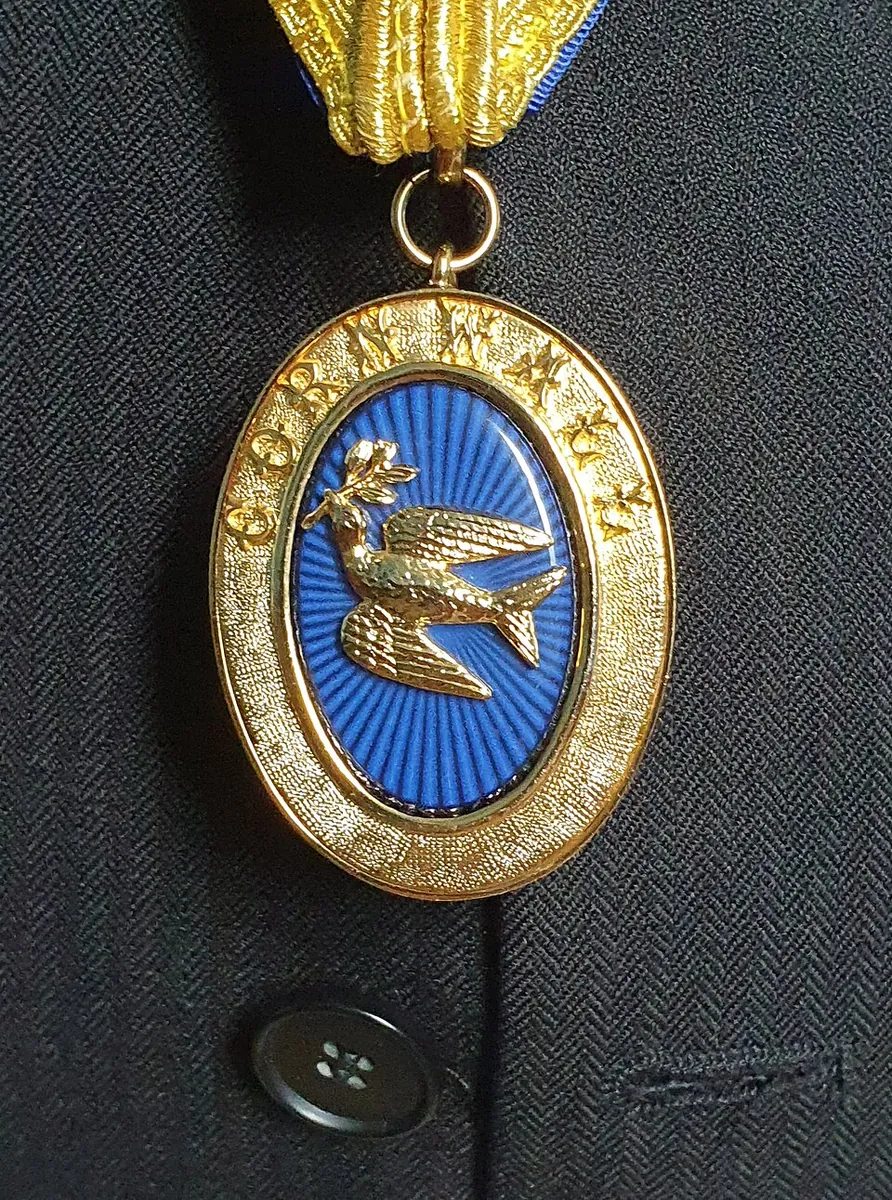 Cornwall masonic jewel, Redruth, Cornwall - September 2023