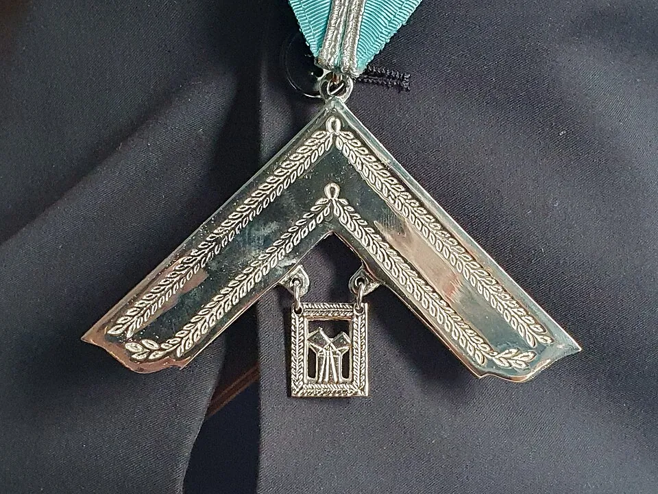 Craft Past Master masonic jewel, Redruth, Cornwall - September 2023
