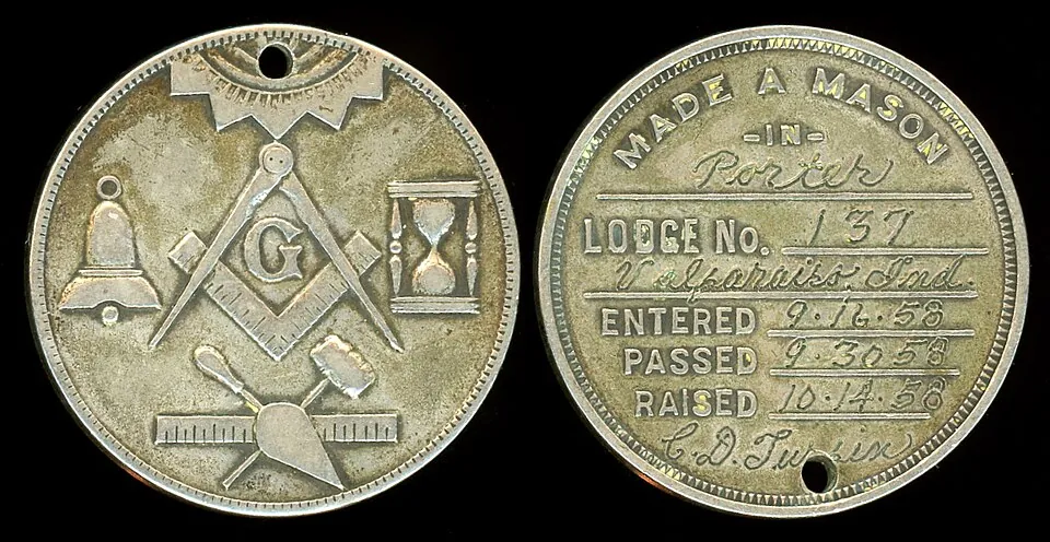 Freemasons Lodge 137 token coin