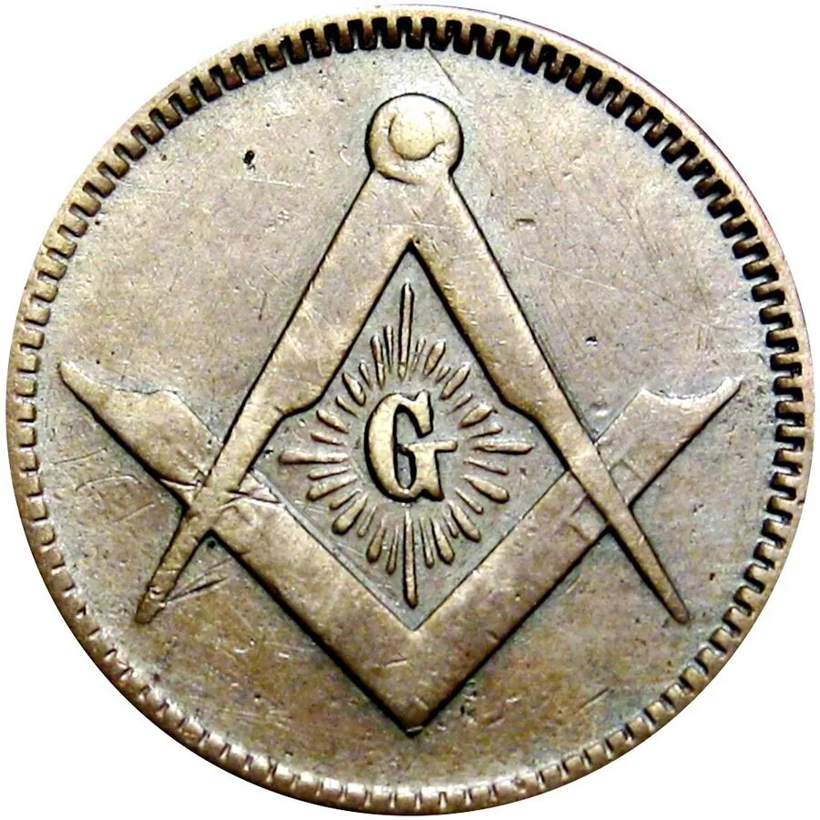 Green Bay, Wisconsin - Civil War Token J. J. St. Louis R8 Masonic (1860's) Stevehayden 01