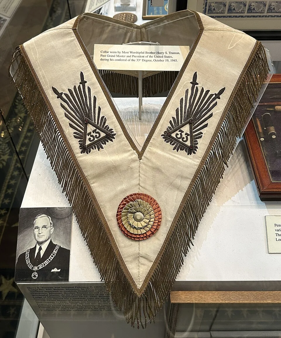Harry S. Truman Masonic collar - House of the Temple