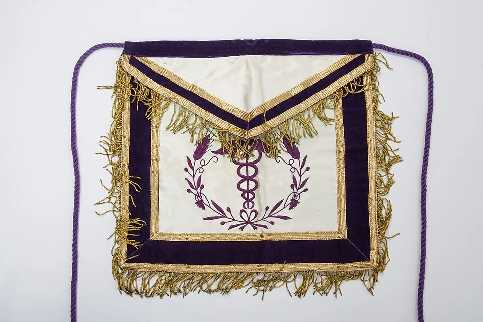Masonic Apron of Dr. James M. Whittico, Jr. (front)