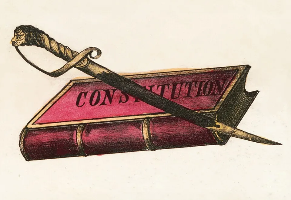 Masonic Book of Constitutions Guarded by the Tyler's Sword