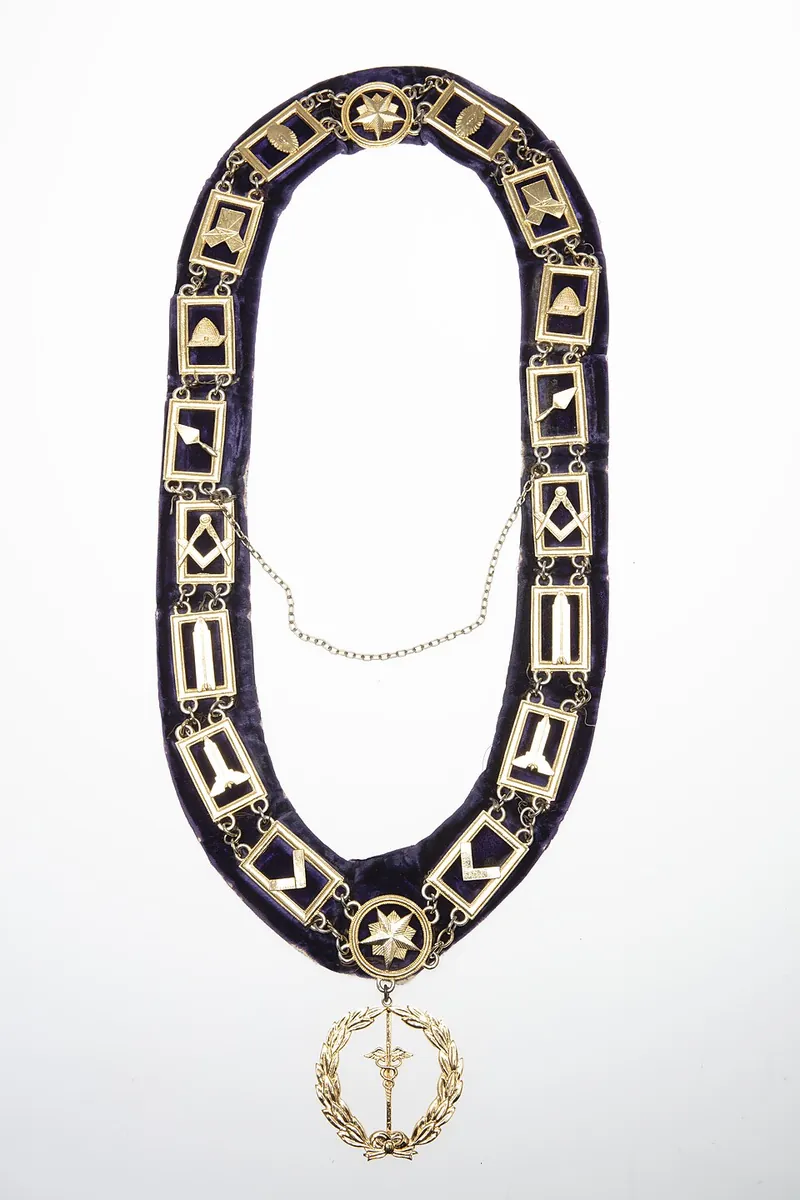 Masonic Chain Collar of Dr. James M. Whittico, Jr. (front)