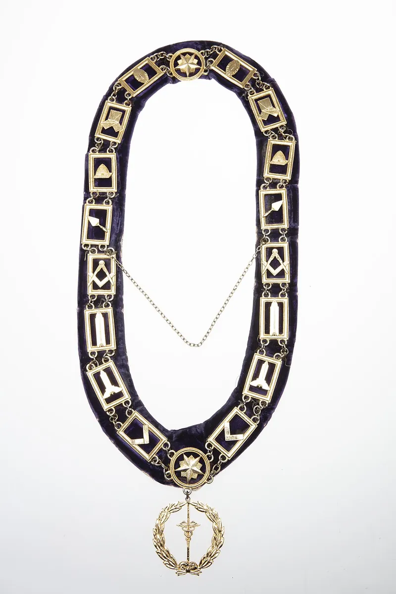 Masonic Chain Collar of Dr. James M. Whittico, Jr. (reverse)