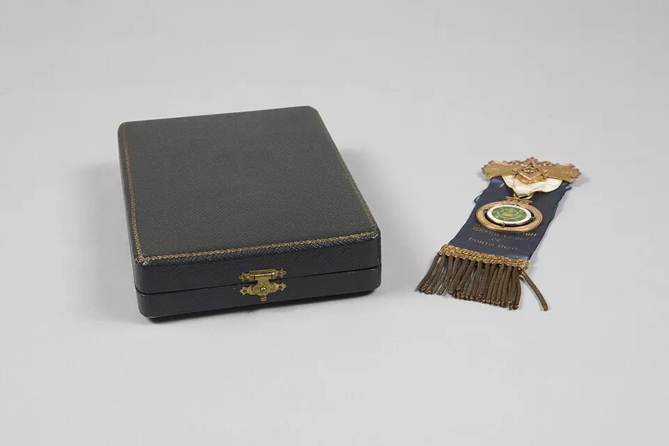 Masonic Medal from Puerto Rico Given to Charles Lindbergh (front)