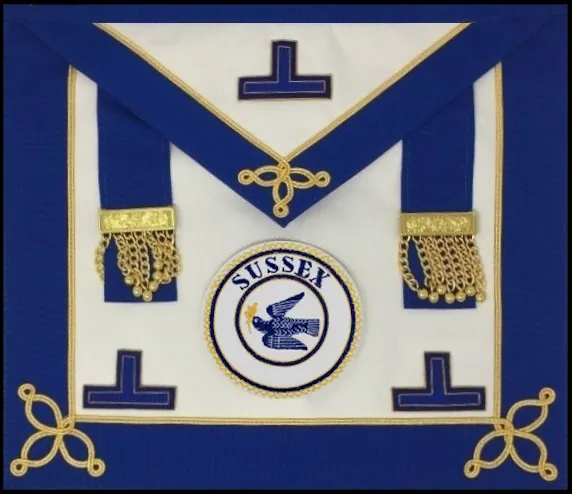 Masonic un dress apron - Senior Grand Deacon Province of Sussex