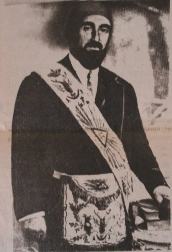 Mustafa Reşid Pasha in his masonic clothing
