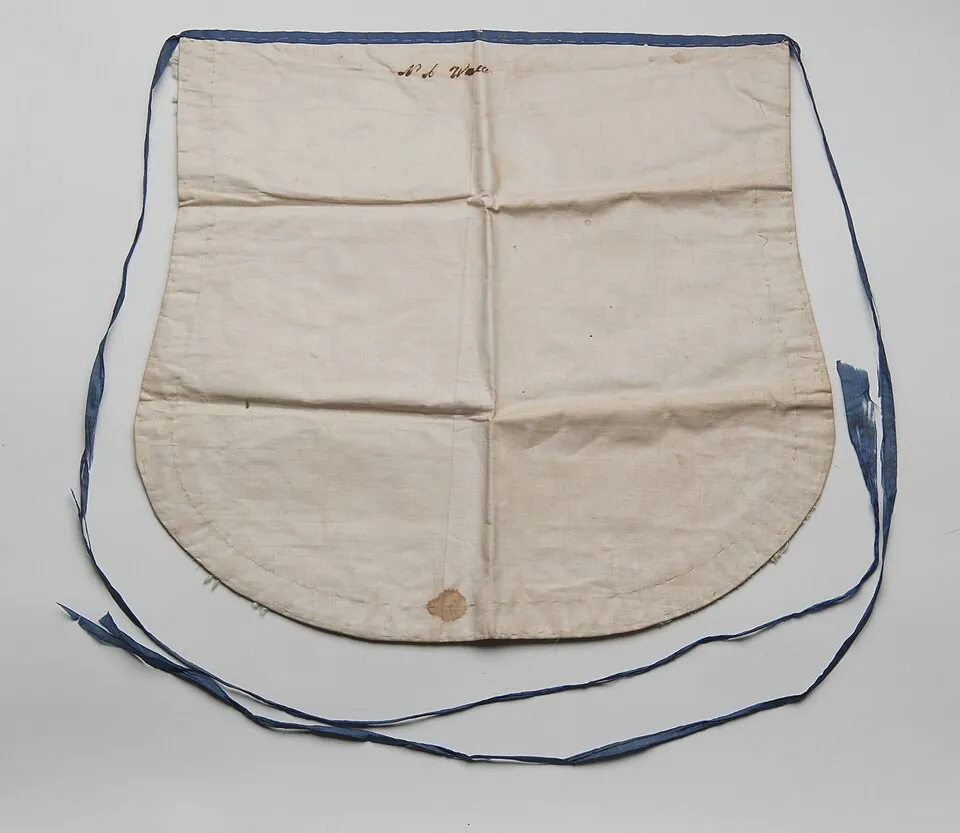 Painted Silk Masonic Apron of N.A. Waller (reverse)
