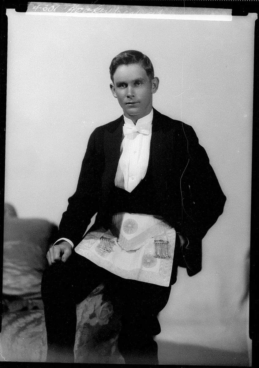 Portrait of a Man Wearing a Masonic Apron