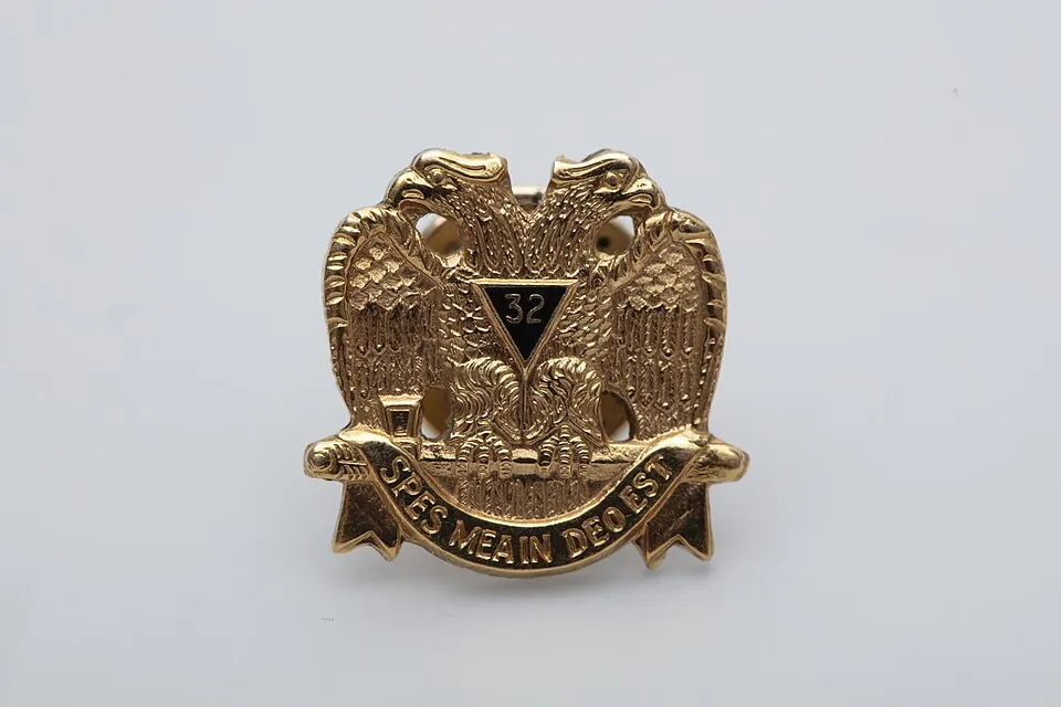 Scottish Rite Lapel Pin of Dr. James M. Whittico, Jr. (front)