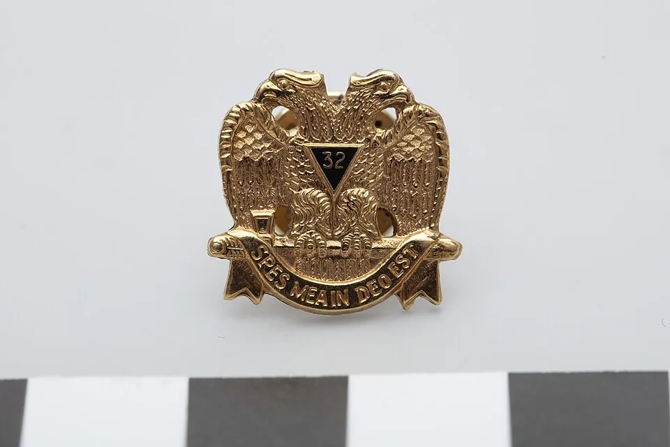 Scottish Rite Lapel Pin of Dr. James M. Whittico, Jr. (reverse)
