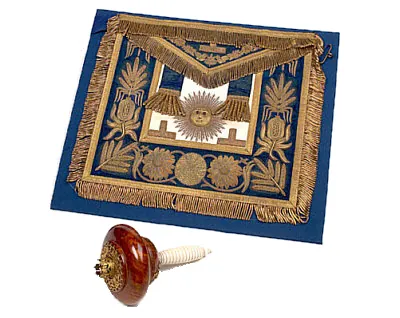 The Grand Master of Englands Freemason apron (Edward VII)