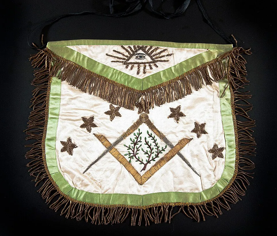 VM 00438 – Apron of Lodge La Vertu – 1875–1899