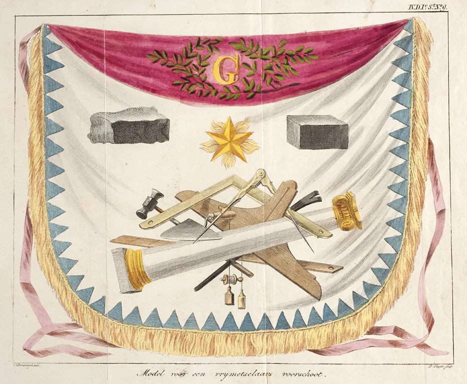 VM 15765 – Design for a Masonic apron – 1820 – C. Borsteegh