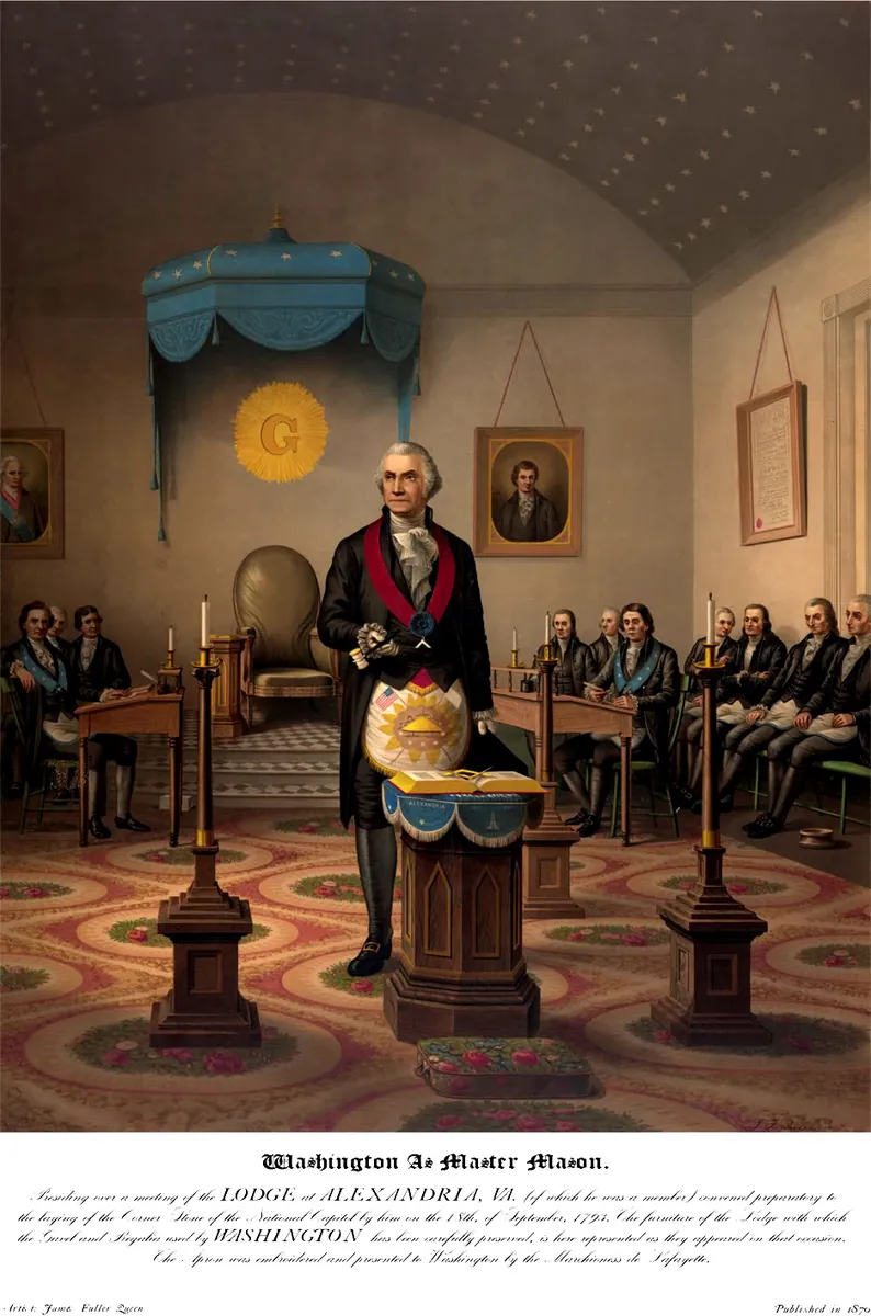 Washington Masonic Print
